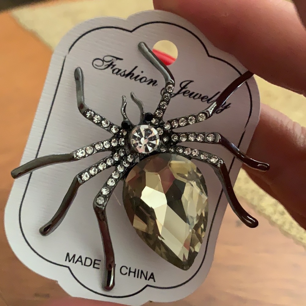 Spider brooch